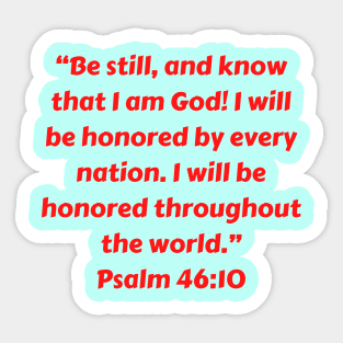 Bible Verse Psalm 46:10 Sticker